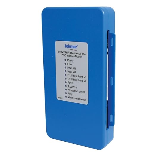 tekmar Invita Wi-Fi Thermostat | 2-Wire, Energy Star Approved, Up to 2-Stage Heat, 2-Stage Cool, Fan & 2 Accessories or Up to 4-Stage Heat, 2-Stage Cool, Fan, Reversing Valve and 1 Accessory | ERV/HRV