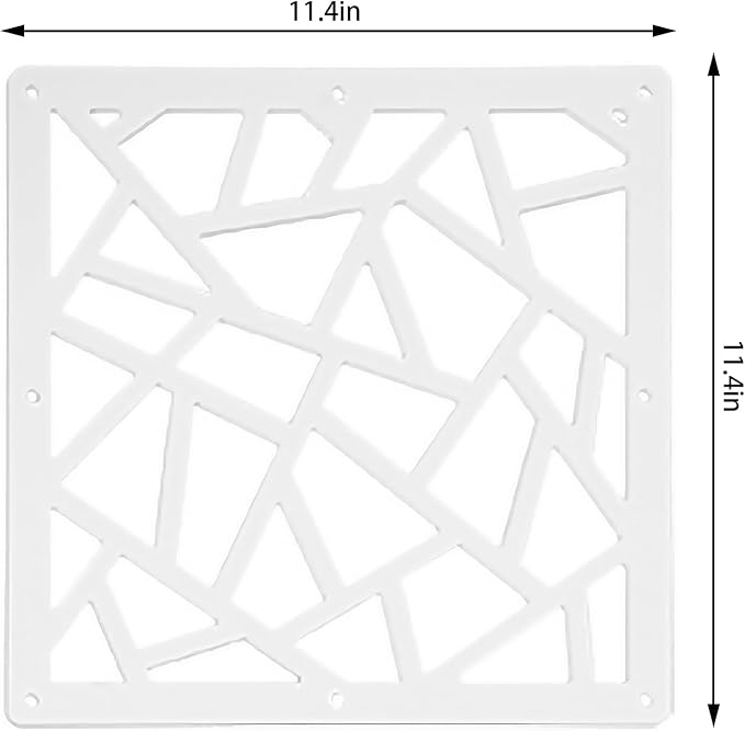 24 Pcs PVC Hanging Room Divider,Flower Carving Pattern Panels,Decorative Wall Screen Panel, Room Divider Partitions Panel Screen for Decorating Bedroom Dining Kitchen Office Studio 29 * 29cm