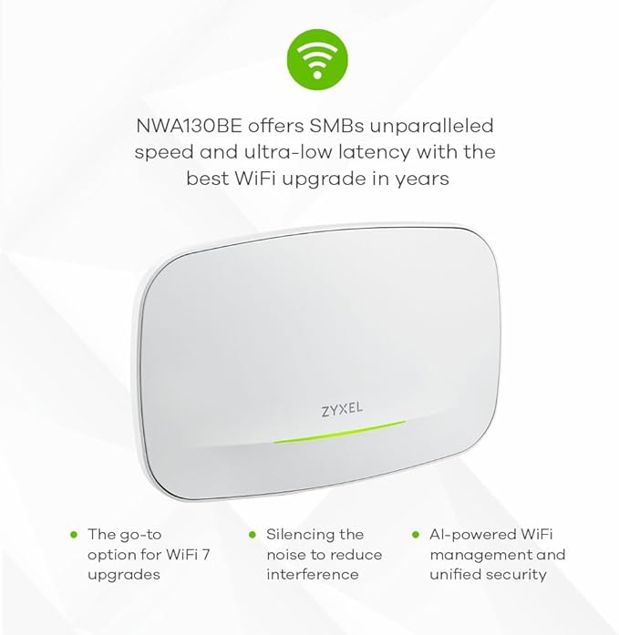 Zyxel WiFi 7 BE11000 Access Point | 2X 2.5G Ethernet Ports | PoE+ | Triple - Image 6