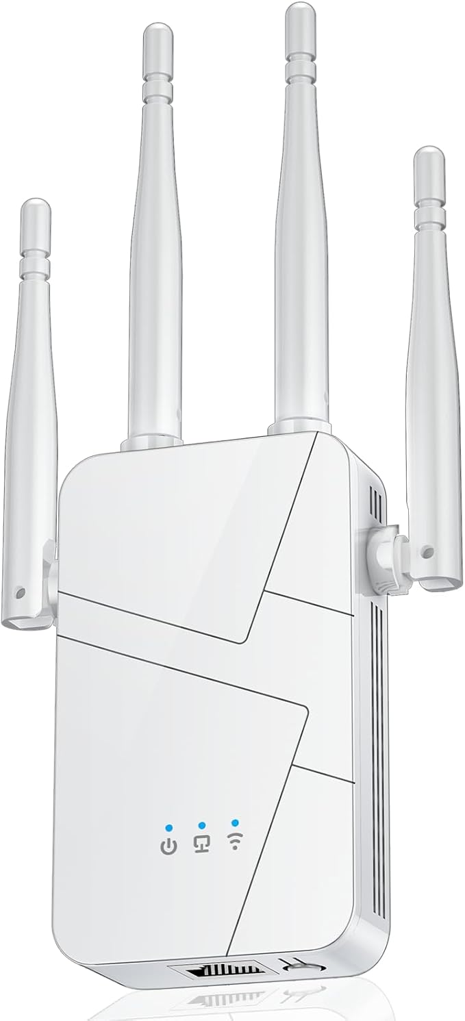 2026 WiFi Extender Signal Booster for Home, 15000sq.ft Wireless Internet Repeater, Long Range WiFi Booster and Signal Amplifier w/Ethernet Port, WiFi Router Extender Support 99% Devices, 1-Tap Setup