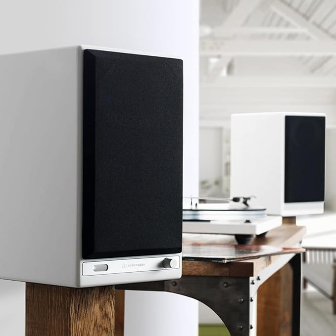Audioengine HD6 Premium Powered Bookshelf Speakers | 150W Audiophile-Grade Bluetooth 5.0 Speakers with aptX HD | 24-Bit DAC | Real Wood Veneer