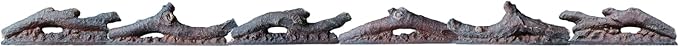 Electric Fireplace Wall Fireplace Recessed Electric Fireplace Fake Fireplace Logs Synthetic Resin Decoration Electric Transparent Logs Flame Suitable for 60" Electric Fireplaces 6Pieces