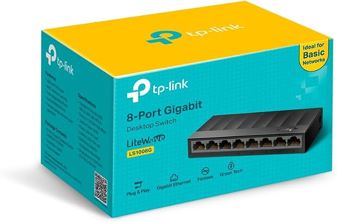TP-Link Litewave 8 Port Gigabit Ethernet Switch | Desktop Ethernet Splitter | - Image 7