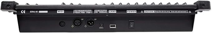 Rockville ROCKFORCE 384 Channel DMX Light/Fog Lighting Controller, MIDI Control, 30 Scene Banks, 6 Chases, LED Display, for DJs and Stage Lighting