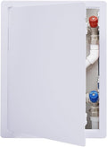 Suteck Plumbing Access Panel for Drywall Ceiling 12 x 16 Inch Reinforced Plastic Wall Access Doors Removable Hinged White
