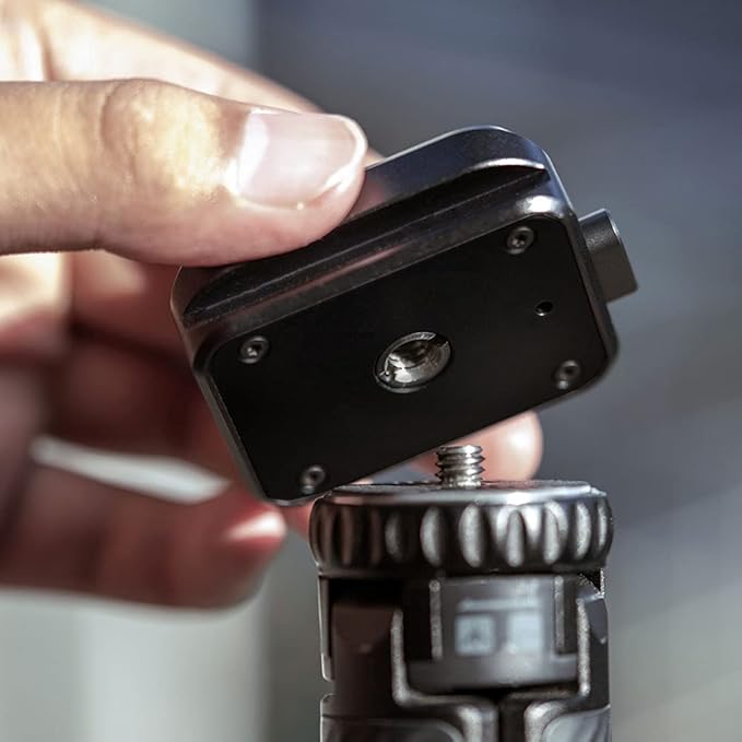 PGYTECH Quick Release Plate Clamp, with 1/4" and 3/8" Threaded Holes, Arca Swiss Interface, Suitable for Photo Cameras, Tripods, Gimbals
