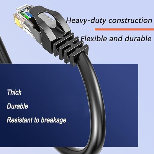 CAT6 Ethernet Cable 100FT 23AWG High Speed 500MHz 10Gbps Transmission Speed - Image 6