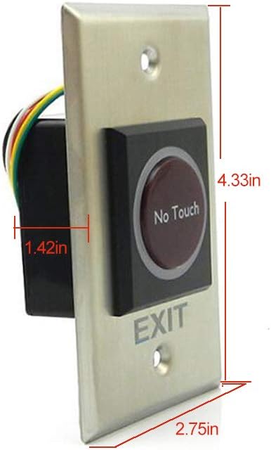 Olideauto Touchless Commercial Door Opener Automatic with 2pcs 304 Stainless Steel Touchless Hand Sensor
