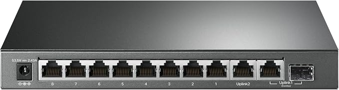 TP-Link TL-SG1210MP, 8 Port Gigabit PoE Switch, 8 PoE+ Ports @123W, w/ 2 Uplink by TP-Link