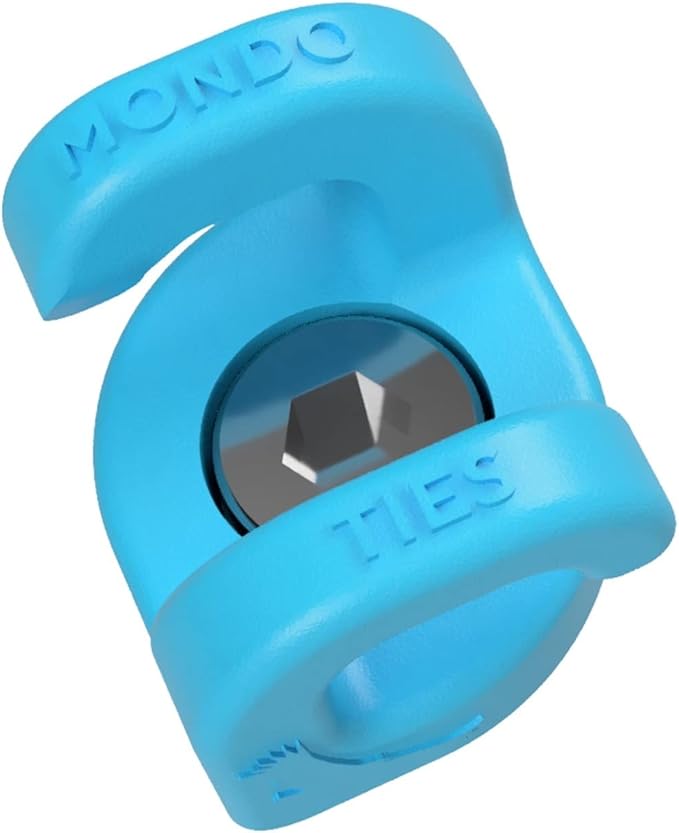KONDOR BLUE x Armando Ferreira | MondoTies Cable Management Clips for Cameras | Cable organization, 1/4"-20 Mounted, Holds 2-3 cables, & Supports up to 20lbs of force (5-Pack) | Blue