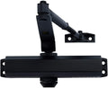 CLG HARDWARE DC6003 Medium Duty Commercial Door Closer - Surface Mounted, Automatic Door Closer, Cast Aluminum,UL 3 Hour Fire Rated, Size 3 for Residential & Light Commercial Doors - US19 Matte Black