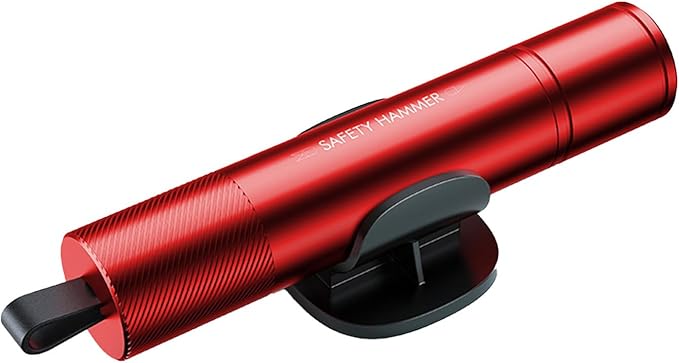 MOTORBUDDY Window Breaker Seatbelt Cutter, Car Window Breaker Tool, Emergency Glass Breaker and Auto Escape Tool，Car Accessories for Women