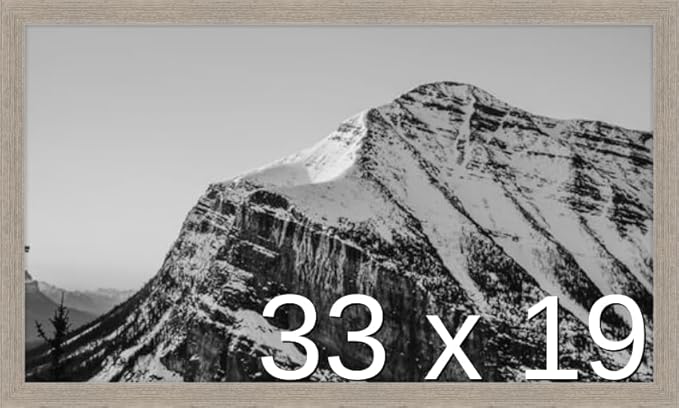 Frame It Easy 33 x 19 Rustic Gray Wood Frame (Derby)