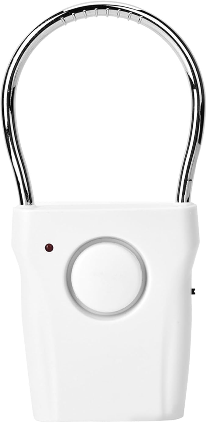 BORDSTRACT Door Handle Alarm, 120dB Vibration and Touching Triggered Portable Door and Window Alarm, for Traveling, Hotel, Apartment, Home Security