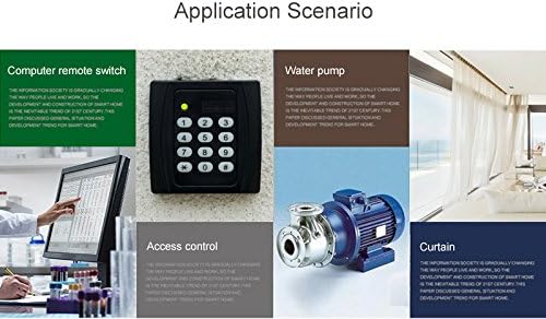 MHCOZY WiFi Wireless Smart Switch Relay Module for Smart Home 5V 5V/12V，Ba applied to access control, turn on PC, garage door (12V)