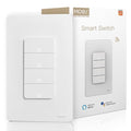 MOES Smart 4 Gang Light Switches, 2.4GHz Wi-Fi Single Pole Switch, Neutral Wire by MOES