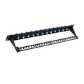 1U Fiber Patch Panel with 12 LC OS2 Single Mode Fiber Optic Couplers Singlemode by FiberOpticalAccessories