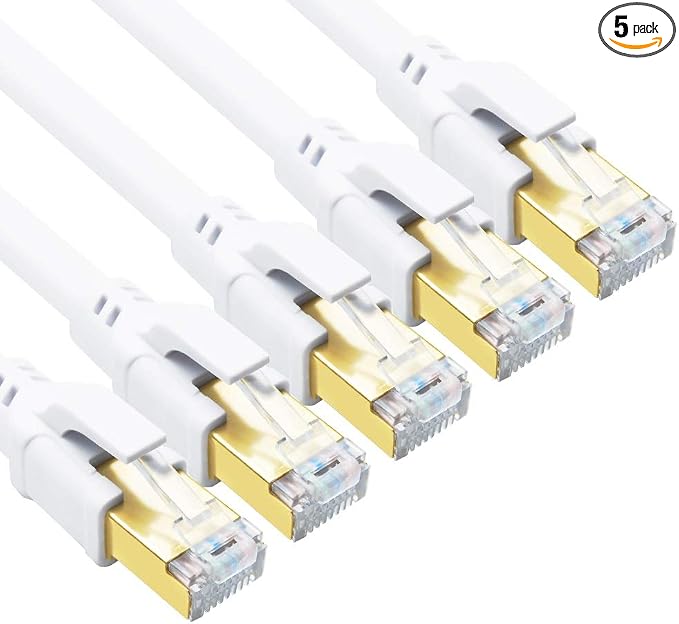 Yauhody CAT 8 Ethernet Cable, 3ft Ultra High Speed 40Gbps 2000MHz SFTP CAT8 by Yauhody