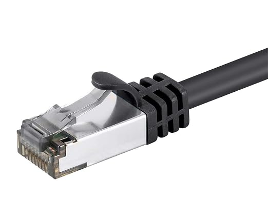 Monoprice Cat8 1ft Black Patch Cable Double Shielded 26AWG 2GHz 40G Pure Bare - Image 4