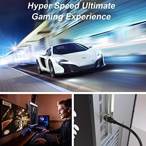 Cat 8 Ethernet Cable, 30FT High Speed Heavy Duty 26AWG Cat8 LAN Network Cable - Image 4