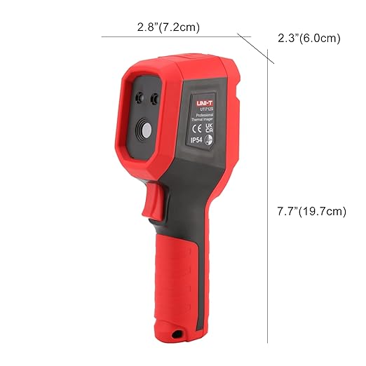 UNI-T UTi712S Infrared Thermal Camera 120x90 IR Resolution Thermal Imager 10800 Pixels,Handheld Thermal Imaging Camera, Supports 5 Languages IP54 Rechargeable 32GB MicroSD