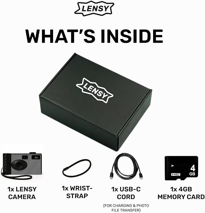 LENSY Screen Free Digital Camera | Four Built in Filters | Rechargeable - Image 3