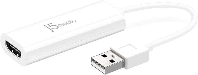 j5create USB to HDMI Display Adapter- USB to HDMI 1080P Cable Converter Adapter for Windows (JUA195)