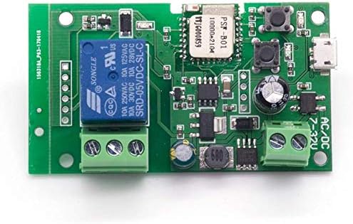 Newgoal wireless jog relay momentary/self-locking switch module DIY smart home remote control wifi relay switch Ewelink App compatible with Alexa Echo Google Home IFTTT (DC1)