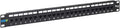 ICC CAT5e Feed-Through Patch Panel, 24 Port, 1U Rackmount, RJ45 Ethernet Patch by ICC