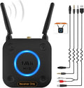 [Upgraded] 1Mii B06Pro Long Range Bluetooth Receiver, HiFi Wireless Audio Adapter, Bluetooth 5.2 Receiver with 3D Surround aptX HD Low Latency Optical RCA AUX 3.5mm Coaxial for Home Stereo System