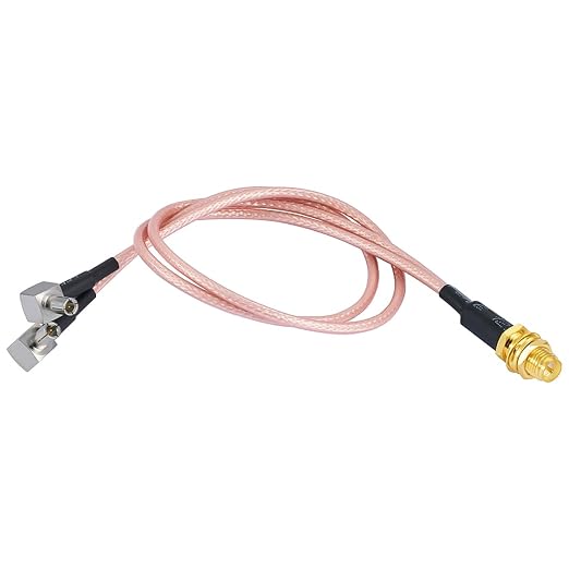 RP SMA Female to Dual TS9 Male Right Angle Connector RF Coax Cable 50 Ohm Low - Image 2
