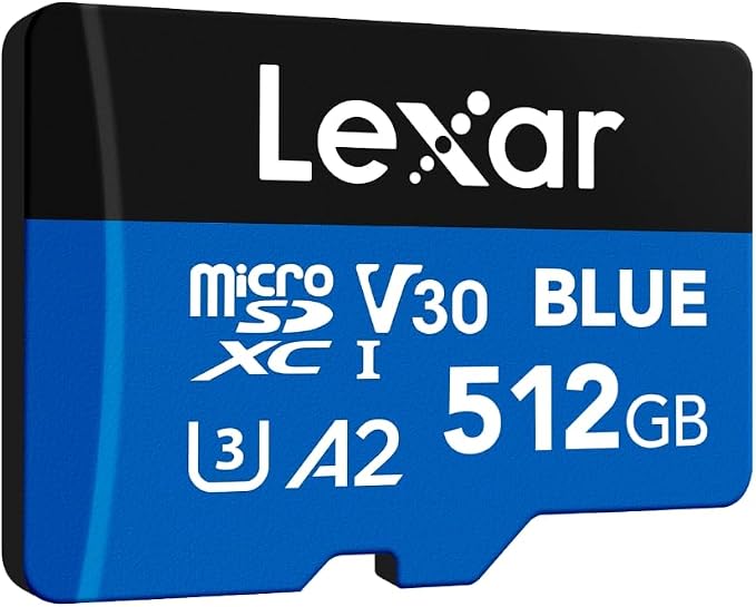 Lexar 512GB Blue Micro SD Card Up to 160MB/s, microSDXC UHS-I Memory Card - Image 9