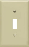 ENERLITES Toggle Light Switch Wall Plate, Size 1-Gang 4.50" x 2.76", Unbreakable Polycarbonate Thermoplastic, 8811-I, Ivory