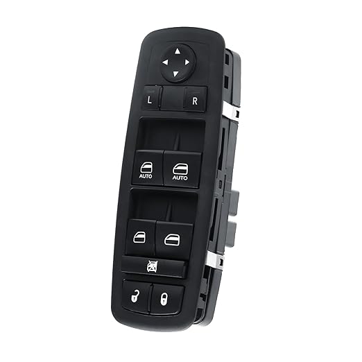 WUANGKI Power Window Switch Front Driver Side | 9+3 Pins | Compatible with 2012-2016 Dodge Grand Caravan 2013-2015 Ram Truck 2013-2015 Ram C/V 2012-2015 Chrysler Town & Country | OE 68110866AB