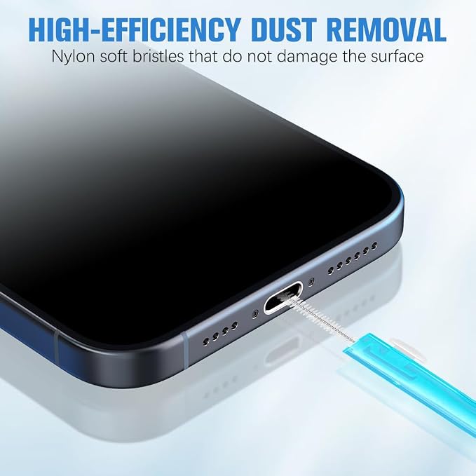 Charging Port Cleaner, Anti-Clogging Mini Brushes & Hook Dual Side Phone Cleaner - Image 5