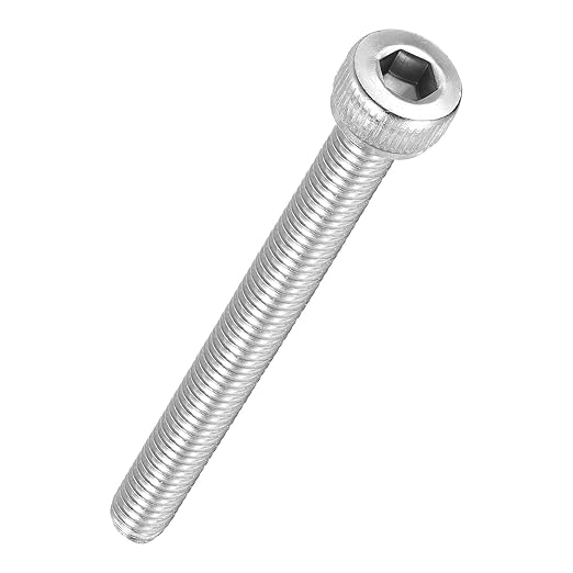 Kozelo 50pcs Socket Head Cap Screws - [M4-0.7 x 40mm] 304 Stainless Steel Allen Socket Drive for Electrical Motor 3D Printing Fan Engine Replacement Use, Silver