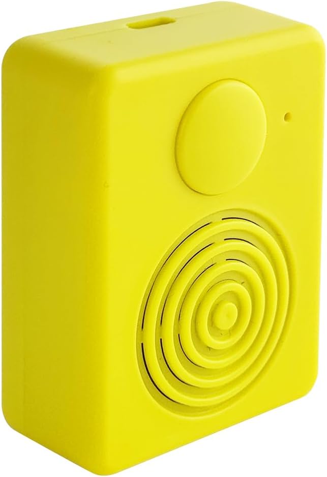 16MB Voice Recorder Box with Speaker, Support Bluetooth & MIC Recording Audio Box, 16Min Easy Sound Voice Box for Personalized Greetings, DIY Projects, Holiday Crafts ect-Yellow