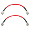 BNC Cable - 1FT 2PCS RG58 50 ohm BNC Male to Male Coax Cables low loss BNC by MOOKEERF