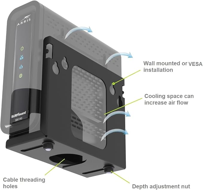 Beiyier Cable Box Mount and Adjustable Wall Mount - Image 5