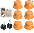 Magnetic Cord Organizer Holder, Upgrade Cord Holder for Nightstand, Adhesive Wire Cable Clips Management Kit for Phone Charger, Computer, Home, Office, Desk, Nightstand (Orange, 6 Packs)