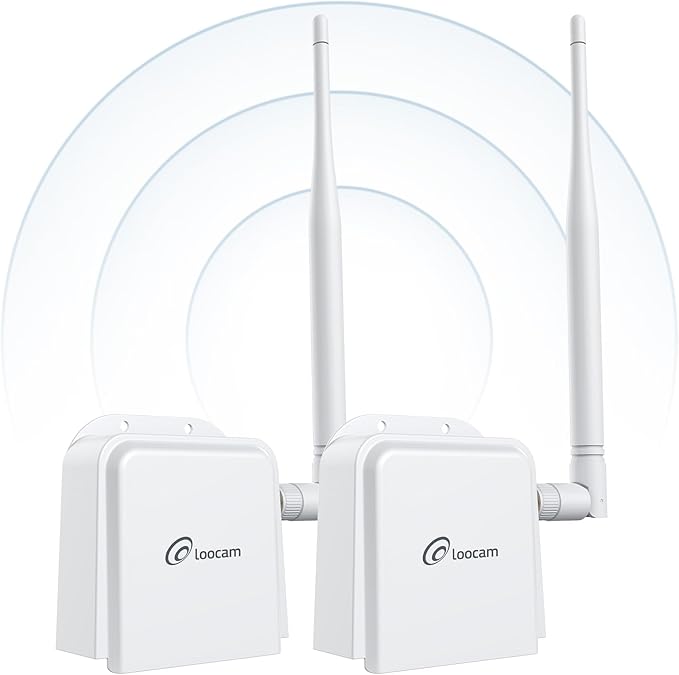Loocam Point to Point Wireless Bridge Outdoor, 900MHz WiFi Bridge by Loocam