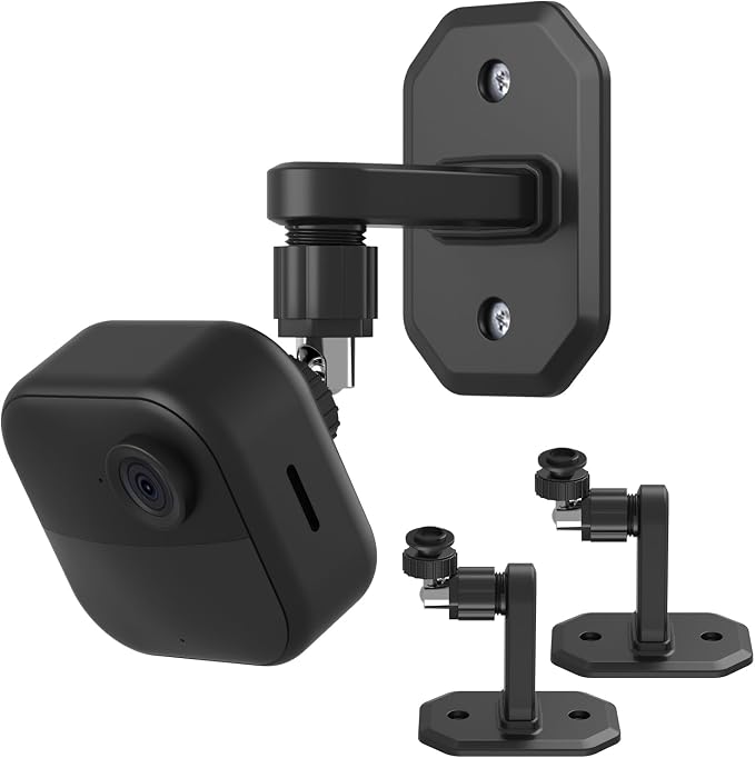 2Pack Adhesive Wall Mount Adjustable Security Wall Mount Bracket by AISVAN
