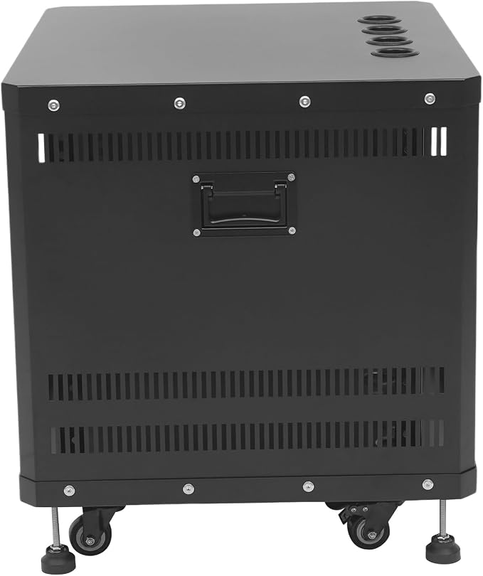 9U Stereo & Studio Rack with Wheels, Open Frame Audio Rack Cabinet, Rolling - Image 5