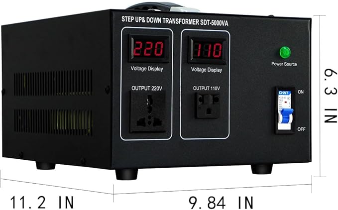 Step Down/Up Transformer 220v to 110v, 5000W Voltage Converter 110 to 220 Heavy Duty Power Transformer