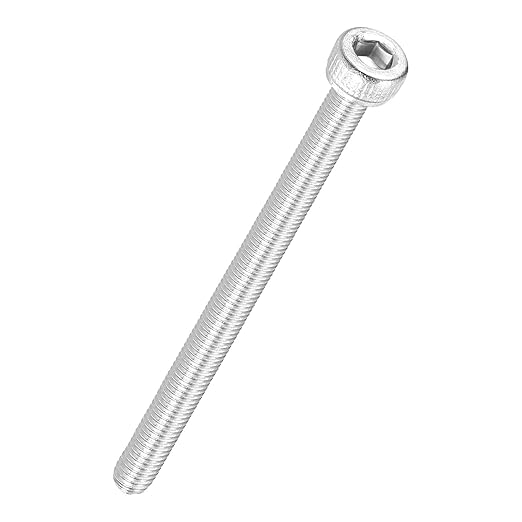 Kozelo 10pcs Socket Head Cap Screws - [M2.5-0.45 x 50mm] 304 Stainless Steel Allen Socket Drive for Electrical Motor 3D Printing Fan Engine Replacement Use, Silver
