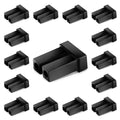 SFP SFP+ SFP28 XFP Dust Covers Caps Suitable by OPSTRAN