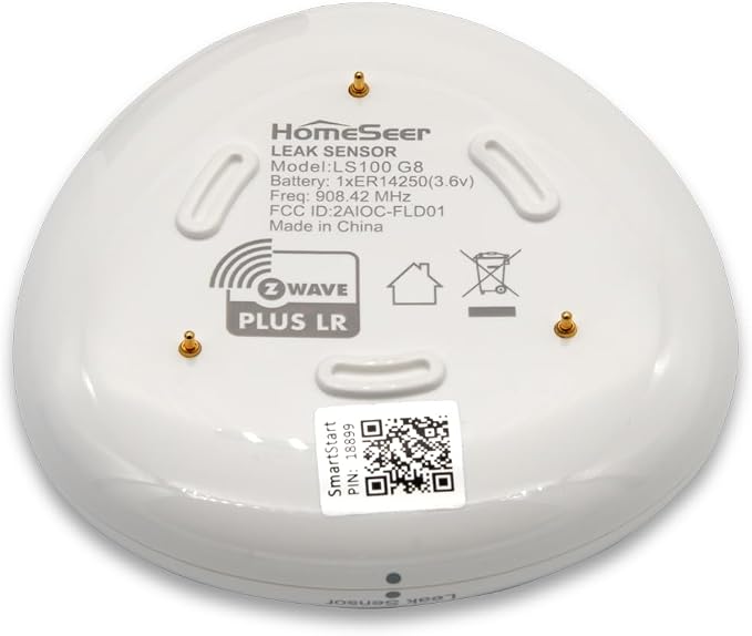 HomeSeer Smart Water Leak Sensor, 800 Series Long Range Z-Wave Technology - Image 5
