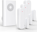 Door Chime, Wireless Door Open Sensor Alarm When Entry Business/Office/Store (500ft Range 51 Ringer Adjustable Volume) Home Alert Bell for Kid/Toddler Safety, 1 Receiver+3 Sensors