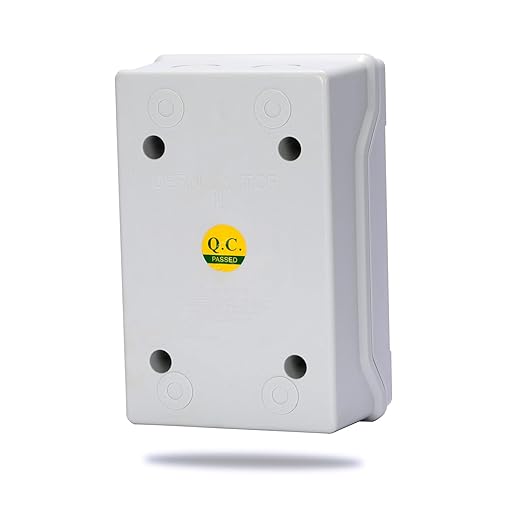 Mollom 4 Way Power Distribution Box with Bus Bars and Din Rail for Miniature Circuit Breaker MCB, Waterproof IP66.Padlock Available for Indoor and Outdoor Use