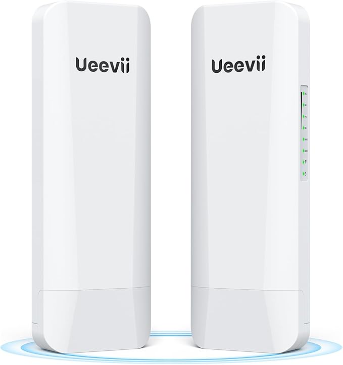 Wireless Bridge Point to Point Outdoor: Ueevii 5.8GHz Dual 100Mbps WiFi Bridge by UeeVii